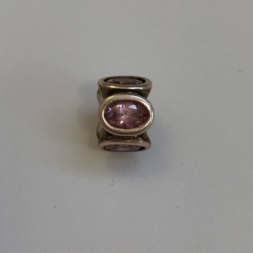 *Discontinued* Pandora Pink Gemstone Charm